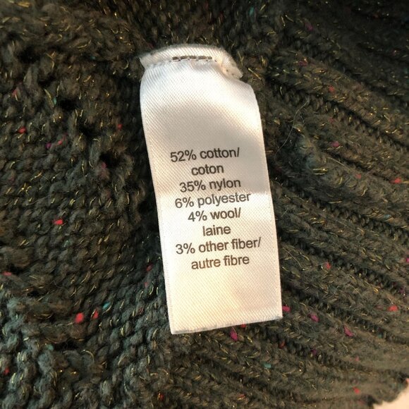 Maurices Olive Green Short Sleeve V-Neck Sweater Size M - Picture 4 of 5